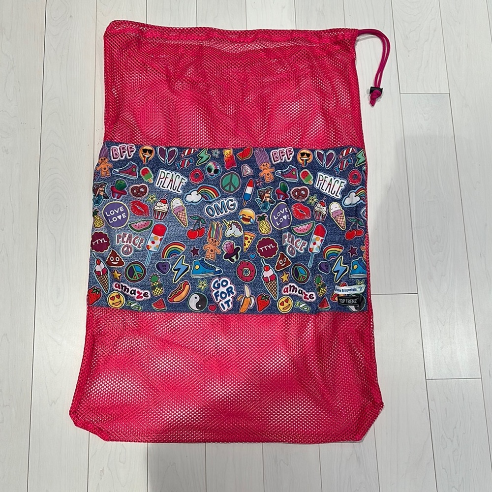 Top Trenz Pink Mesh Laundry Bag